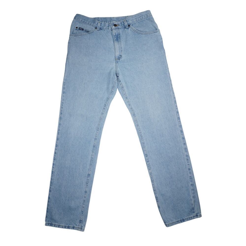 Lee Men’s Light Wash Straight Leg Jeans Classic Fit Size 32x32